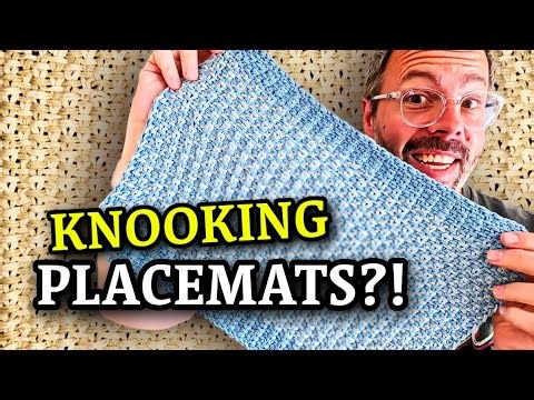 KNOOKING the Linen Stitch Placemat | Right-handed Tutorial