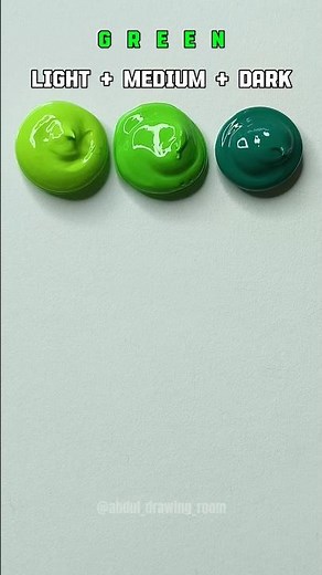 Light + Medium + Dark Green = What Happens Next? 😱🎨 | Satisfying Color Mixing Magic