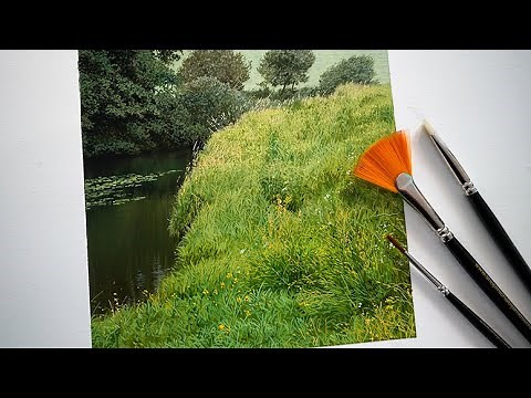 Painting a Photorealistic mini Landscape