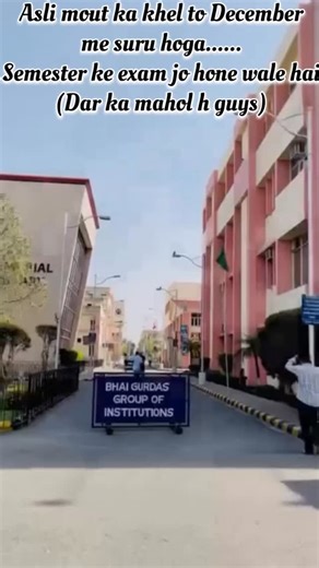 Kunal Kushawaha on Instagram: "Asli mout ka khel to December me suru hoga...... Semester ke exam jo hone wale h (Dar ka mahol h guyss)#campusvibes #hostellife #studentlife #collegefun #viralreels #collegemasti #collegelife #campuslife"