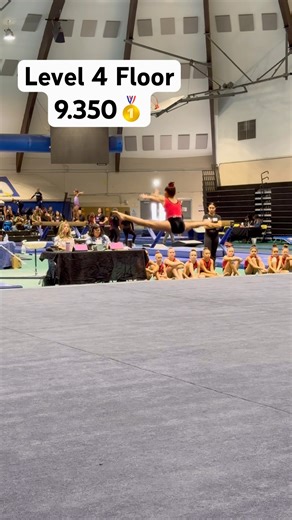Level 4 Floor - 9.350. 🥇 #gymnast #usagymnastics #floorroutine #gymnastics #gymnasticsfloorroutine