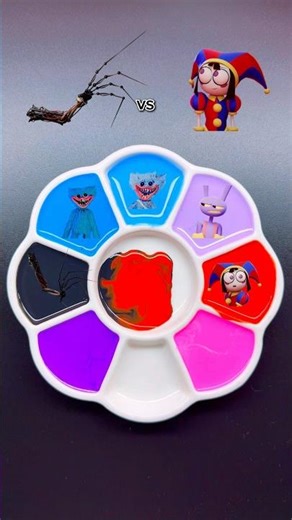 Poppy Playtime VS Digital Circus Color Mixing #colors #poppyplaytime #satisfying #digitalcircus