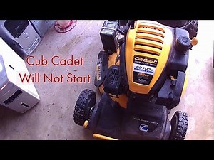Cub Cadet Will Not Start