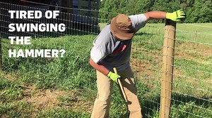 Put the hammer down and pick up the Stockade ST400i powered fence post stapler. When it comes to building fences, there is only one choice. | Stockade