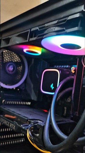 Fixing Loud PC Fan Noise | Liquid Cooler Fan Replacement and ARGB Setup #computer #computertechnic