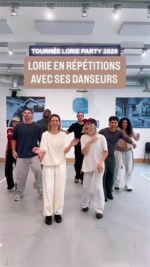 Lorie rehearsing with her dancers! #Tour #LorieParty