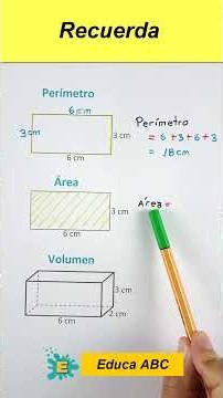 Remember || Perimeter, area, and volume #math #mathematics #maths