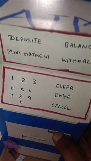 ATM Machine Working Model #trending #tlms #trending