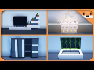 🦊How to make modern furniture in MINECRAFT