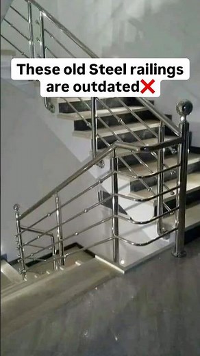 Modern homes don’t use boring railings anymore. #railing #stairs