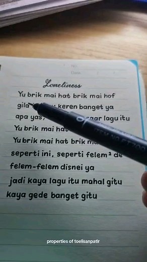 Reposted @patirgpratama Terngiang-ngiang gak tuh?? Yu brik mai hat brik mai hof... #toelisanpatir #handwriting #penmanship | Snowmanid Marker and ballpoint