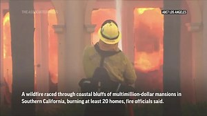 Southern California fire destroys mansions