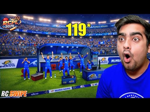 Rohit Sharma 119* MI Vs RCB IPL 2026 RC Swipe (Hardcore Dynamic AI)