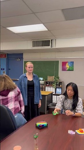 Here’s an example of using a visual prompt to help students line up. #aba #prompting