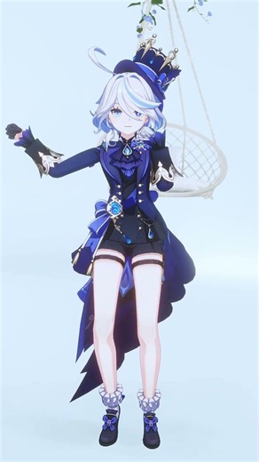 今日份芙芙 Daily Furina 芙寧娜/miku miku oo ee oo 【原神mmd】
