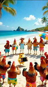 Contentos en la playa con la puya vallenata | Videos natural