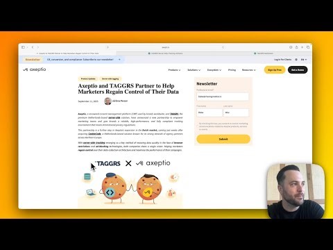 TAGGR x Axeptio - Server-Side Tracking in Minutes