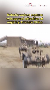 A host of futuristic robotic wolves has caught visitors' eye at the ongoing 15th China International Aviation and Aerospace Exhibition, also known as Airshow China, in Zhuhai, a port city in south China's Guangdong Province. #Trending For more: https://english.cctv.com/ | CCTV