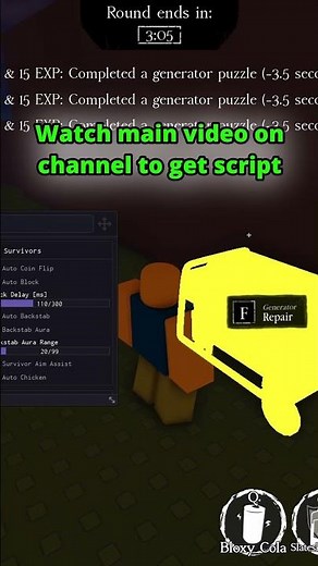 Forsaken Generator Farm OP Script Keyless #roblox