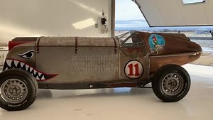 “Like An Arrow” built by HILTZ AUTO CO. Our client commissioned a pre-war race car that felt authentic to the 1930’s Grand Prix races 🏁 We built the car around a V12 Pierce-Arrow engine with a 5-speed transmission. The one seated cockpit was built out of two hoods from a 30’s car welded together and flipped on their sides. A 1934 Chev chassis with front and rear axels out a 1935 Hupmobile was used for the running gear www.hiltzautoco.com | Bad Chad