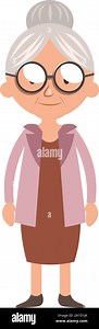 Old woman standing animated hi-res stock photography and images - Alamy