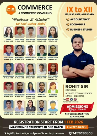 C.S. Commerce | A Commerce Classes | BY: Rohit Sir |
