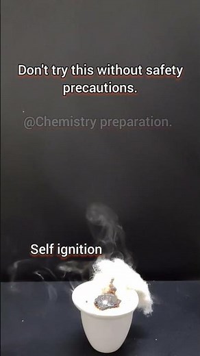 🔥 Potassium Permanganate + Glycerine Reaction | Self Igniting Chemical Fire Experiment 🧪