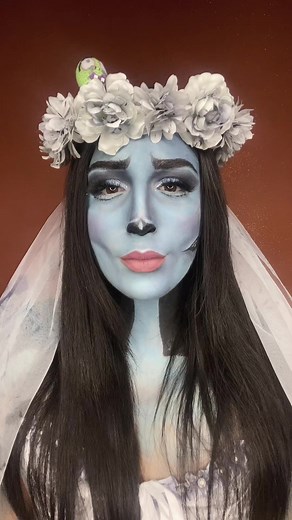 Romantic Halloween Makeup Transformation | Corpse Bride Inspired Look
