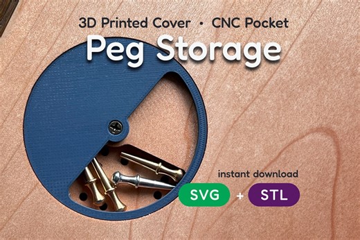Cribbage Peg Storage: 3D STL File & SVG (digital Download) - Etsy