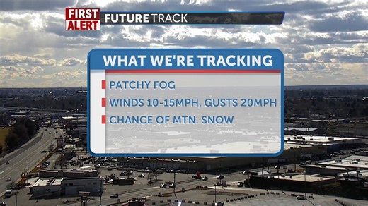 Patchy fog this weekend with mountain snow showers and flurries - Local News 8