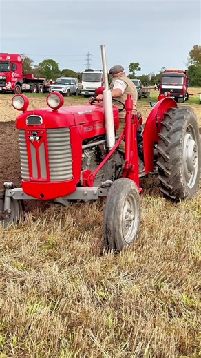 Massey Ferguson 65 Tractor Ploughing Demonstration