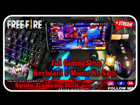 🔥 Best Keyboard & Mouse FF Mobile gaming setup 📲🖱️⌨️| Spinogaminghub| #shortslive #freefire #viral