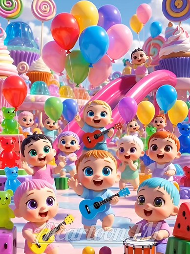 Cute Cartoon Dance Party for Kids