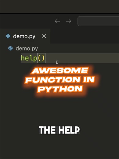 The MOST helpful function in Python
