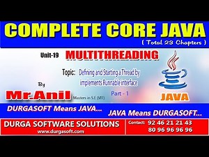 Multithreading Defining and Starting a Thread by implements Runnable interface Part