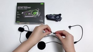 ZHIDUOXING Motorcycle Helemt Intercom Headset,C50 2 Riders Intercom with IP67 Waterproof,Motorcycle Helmet Speakers Automatic Answer/Voice Control/Active Noise Reduction/Cool Lights(2Pack)