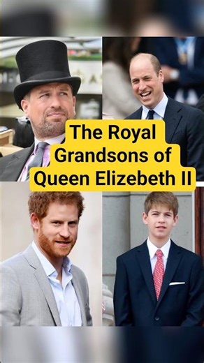 :“The Royal Grandsons of Queen Elizabeth II 👑✨”