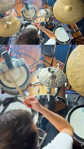 Drummer Plays Swung Funk Beat #drums