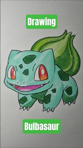Easy Drawing Bulbasaur #drawing #draw #art #pokemon #bulbasaur #shorts #fanart #howtodraw