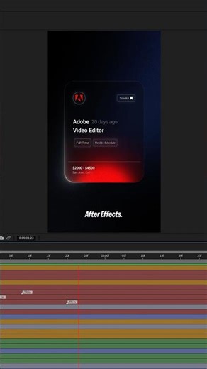 How to create UI bounce animation in Adobe After Effects #motiongraphics