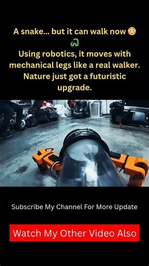 This Snake Can WALK Using Robots?! 😳🐍 #shorts #viral #robotics #technology #innovation