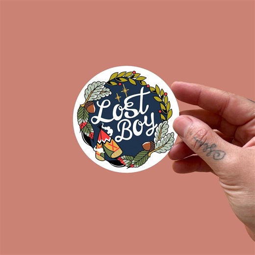 Disney Inspired Peter Pan Fan Art Lost Girl Vinyl Sticker - Etsy