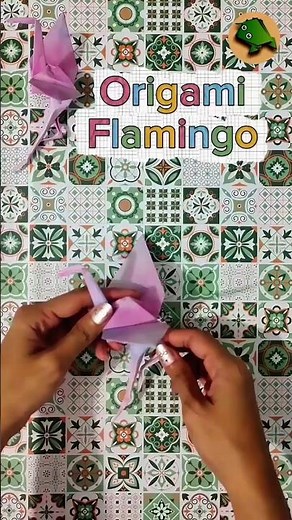 How To Make an Easy Origami Flamingo - For beginners