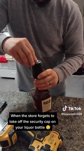 How to Remove Security Cap from Liquor Bottle