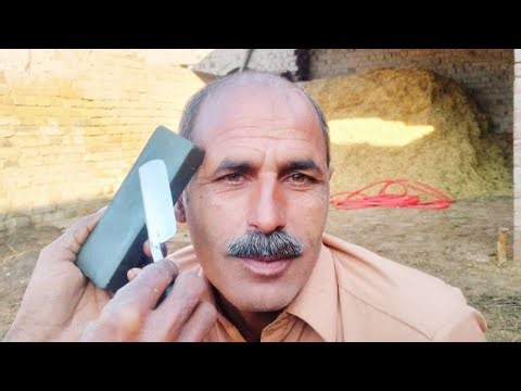 Traditional Village Barber Shave ASMR | Old Barber Haircut & Relaxing Shaving Sounds