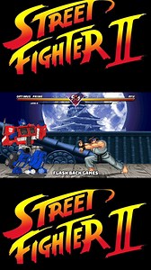 27K views · 453 reactions | OPTIMUS PRIME VS RYU ! #optimusprime #ryu #transformers #streetfighter #StreetFighterII | Flash Back Games | Facebook