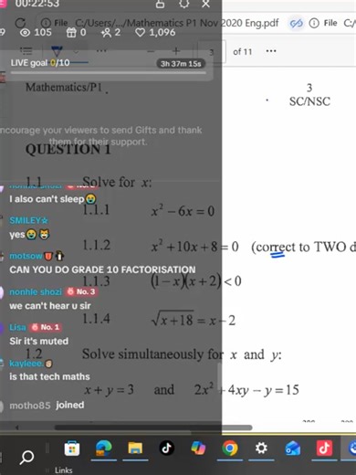 Online Tutoring for Grade 11 and 12 Mathematics