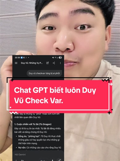 Chat GPT và Duy Vũ: Cảnh báo về Check Var
