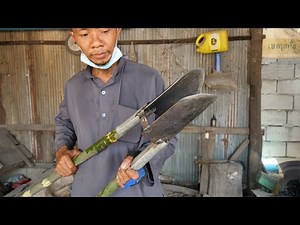 AN EASY WAY TO MAKE A FENCE POST HOLE DIGGER FROM STEEL/METAL TRASH