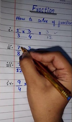 How we can solve multiplication of two fractions?